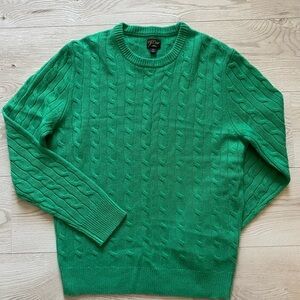 J. Crew cable knit men sweater 100% cashmere